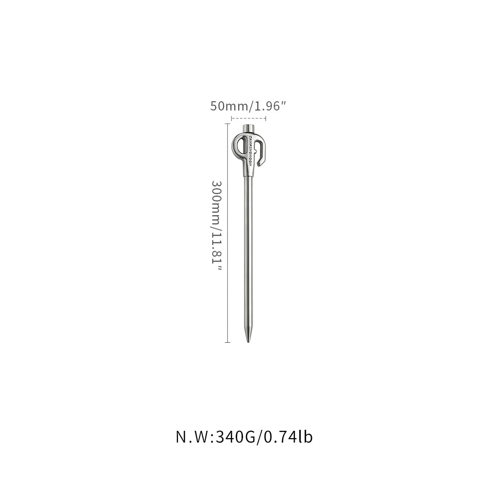 Measurement chart of Nomadia Accessory Camp Peg for Pet with dimensions and weight - camping gear - uk camping