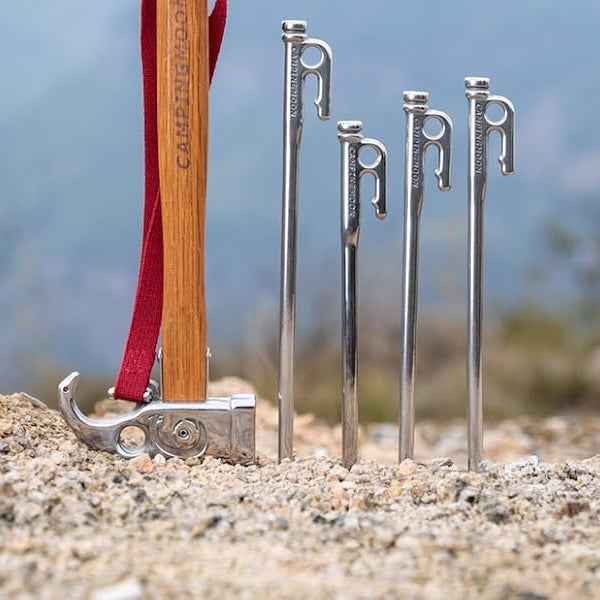 Forged Camp Pegs - 26cm (8pcs) for Ultimate Outdoor Stability