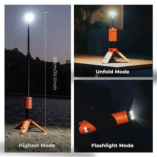 OuTask FLEXTAIL Camping Lantern: Telescopic Outdoor Lantern for Adventurous Camping