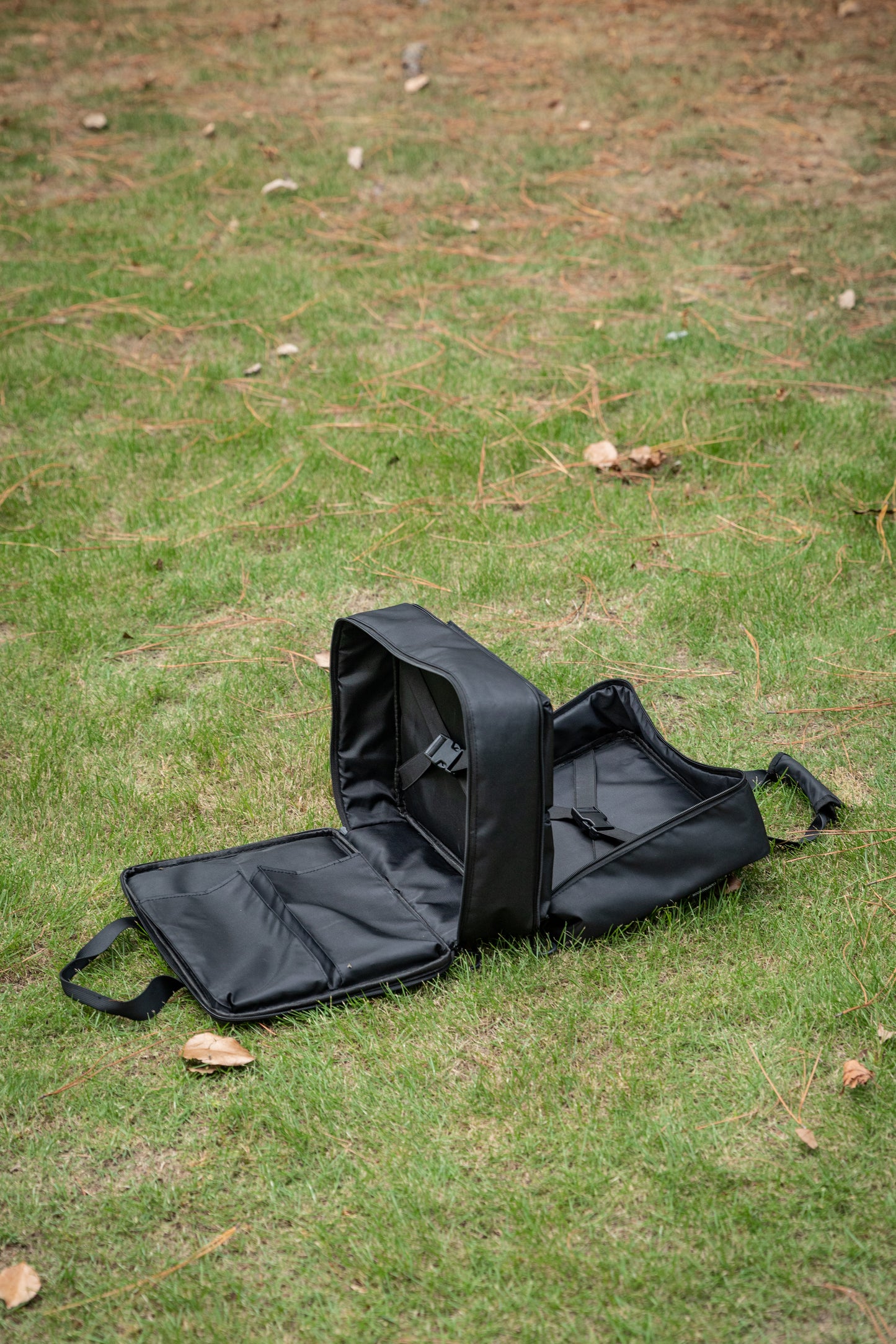 black Nomadia CampStation Storage Bag large storage camper bag with compartments for modular camping table