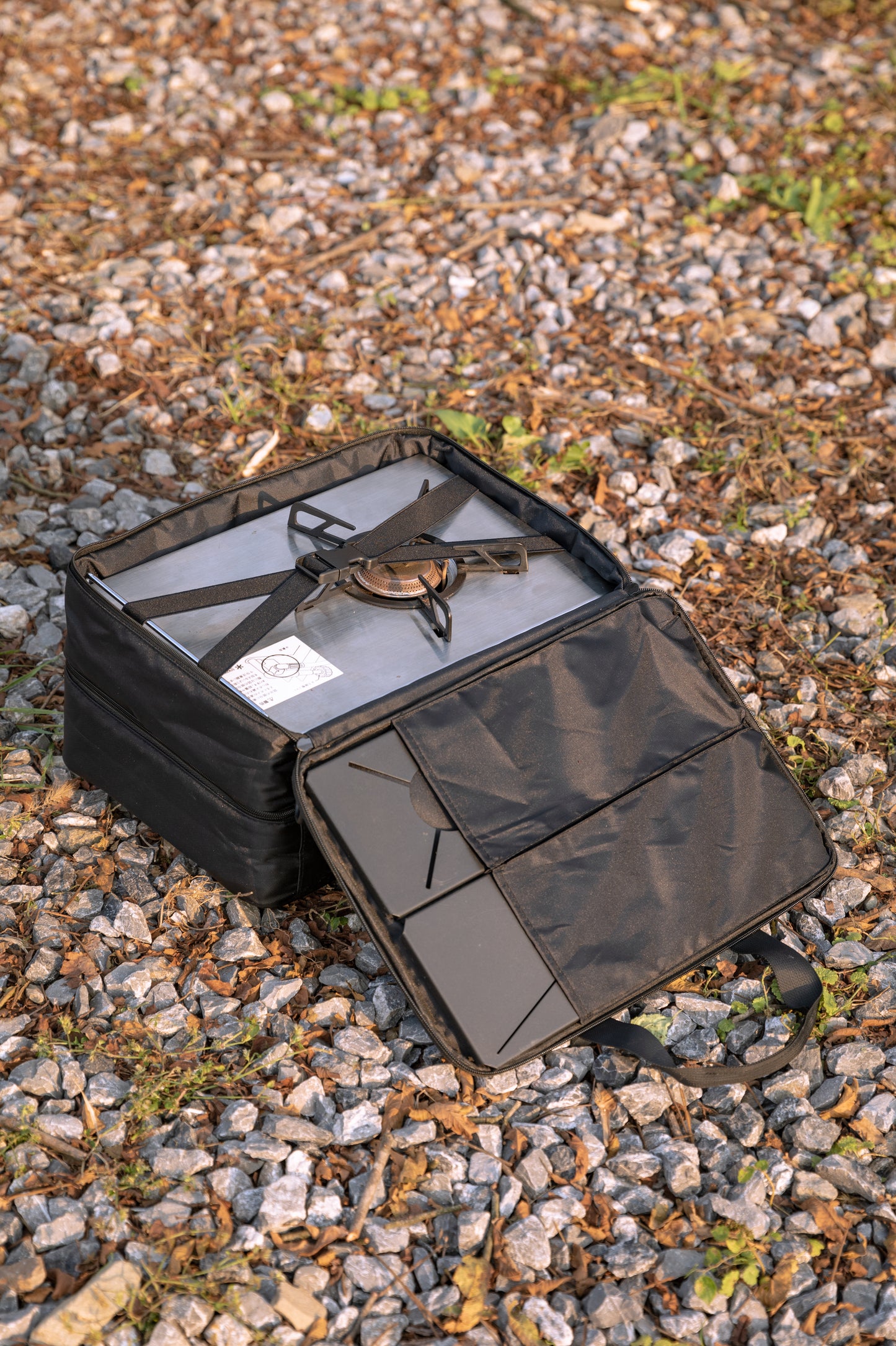 Black carrying case Nomadia CampStation Storage Bag - large storage camper bag for modular camping table - uk camping