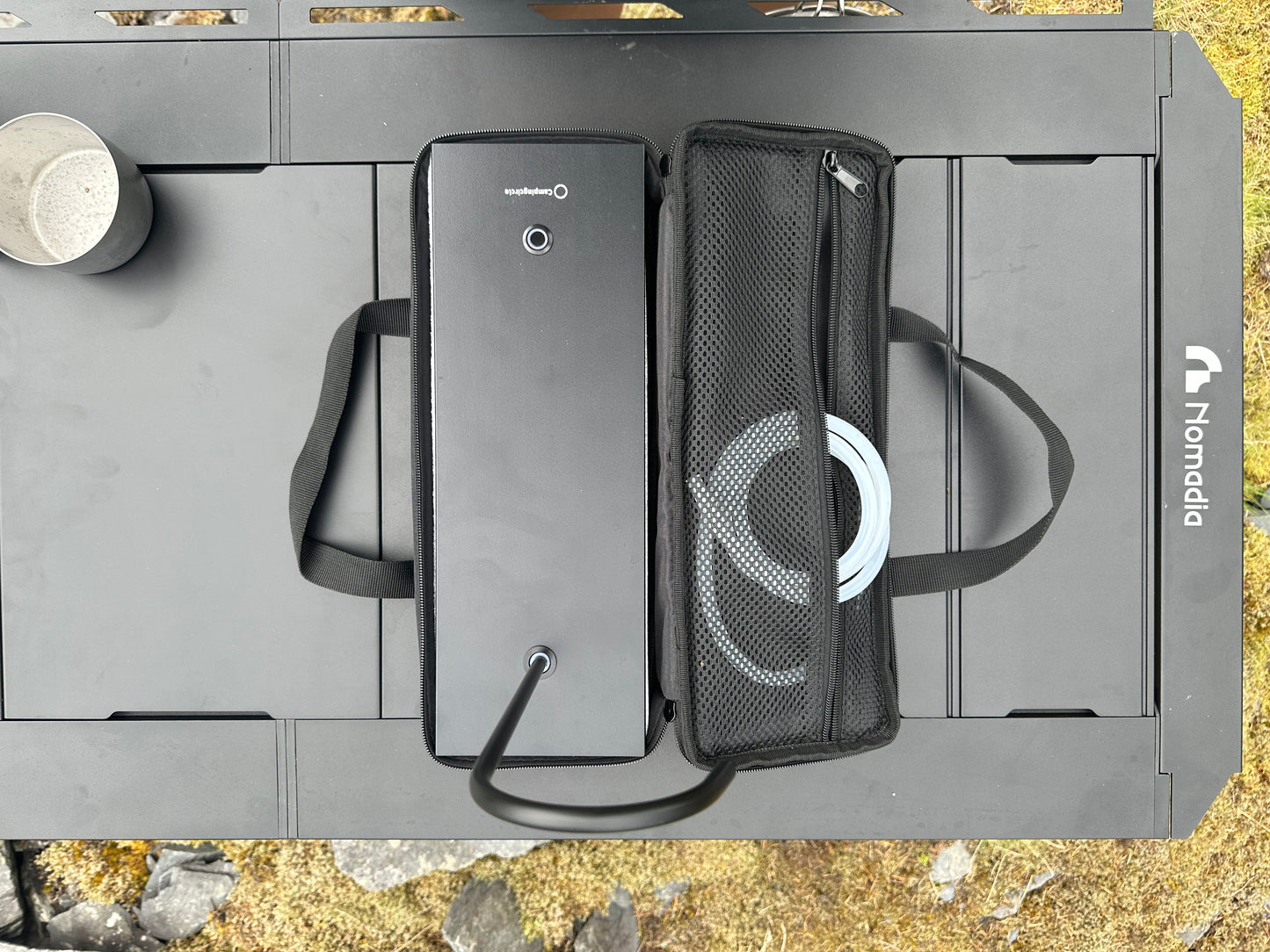 open up inner design of Nomadia CampStation Water Dispenser storage bag - camping gear - outdoor cooking