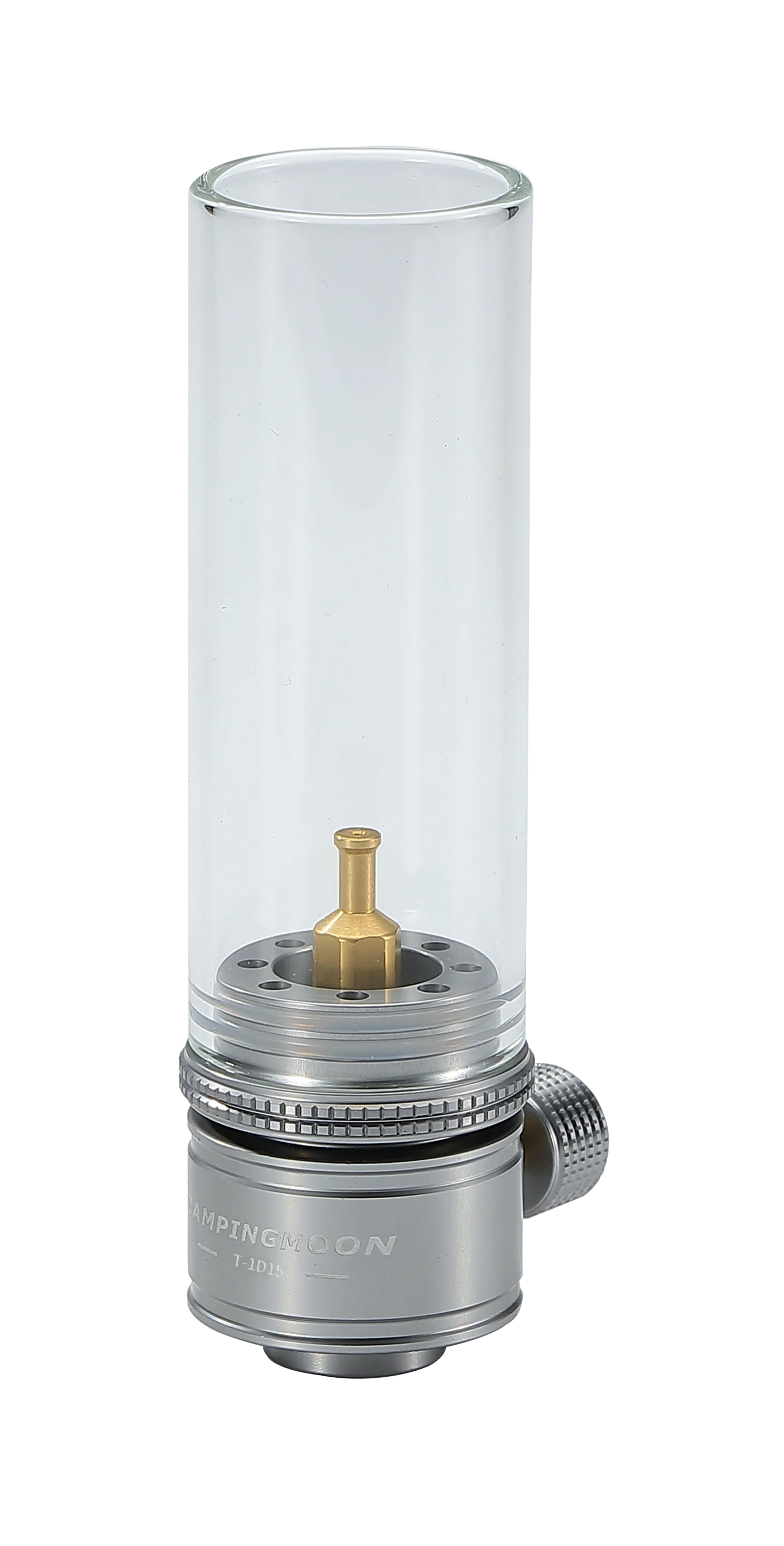 close up of Clear light bulb of Nomadia Camping Light Candle-Style Gas Camping Lamp Set - uk camping