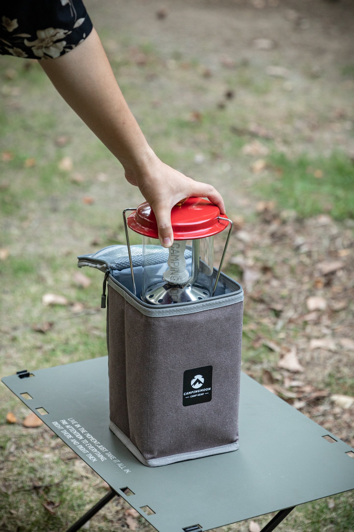 Nomadia Wild Camping Portable Lightweight Glamping Atmosphere Gas Lamp -storage bag - easy packing