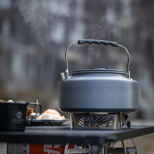 Nomadia 0.8l fast boil camping kettle for gas stove - small camping kettle - campervan kettle