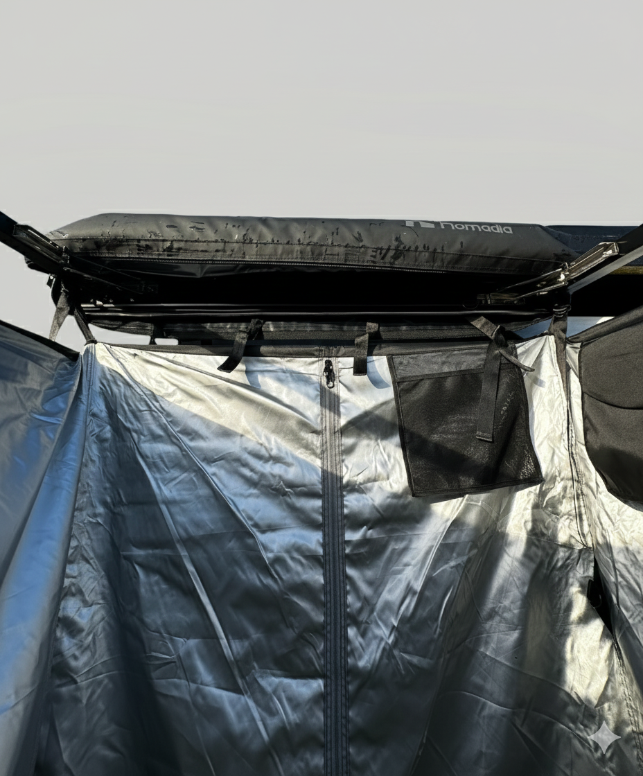 Shower Tent Awning With Roof & Led light 100cm