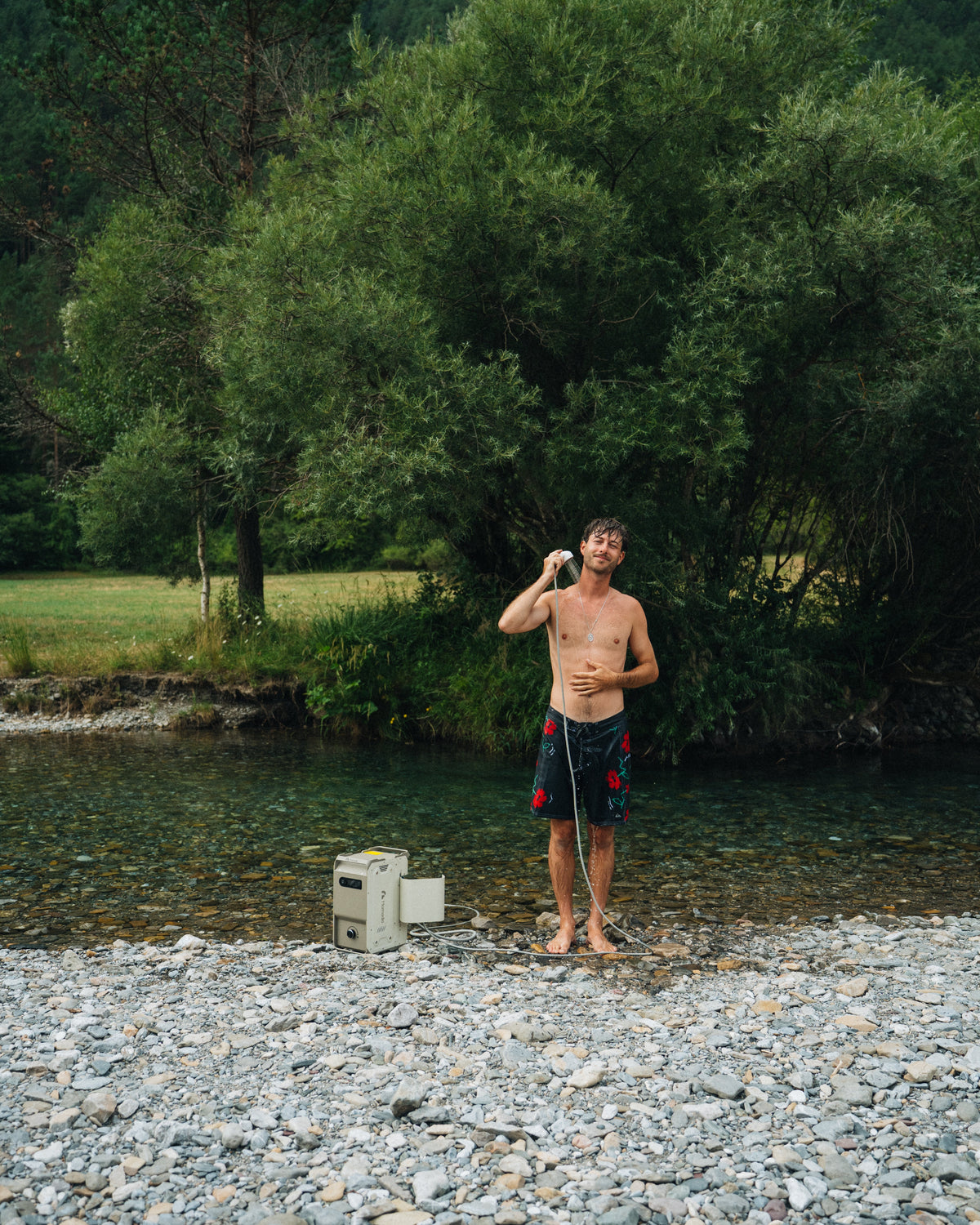 Nomadia ThermoFlow Portable water heater with smart control - outdoor gear - portable shower - overlanding gear