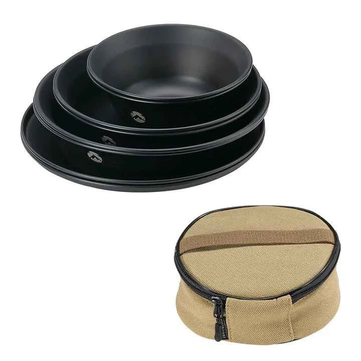Camping Dish Plate Set - Essential Camping Dish Set for Outdoor Adventures