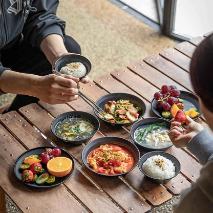 Camping Dish Plate Set - Essential Camping Dish Set for Outdoor Adventures