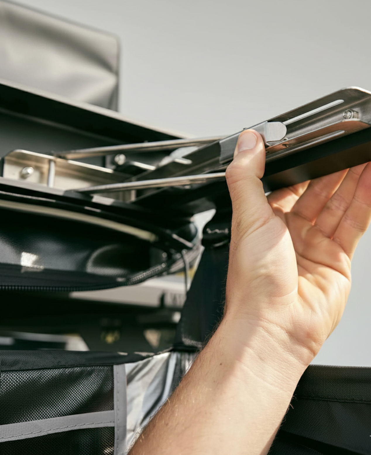 Shower Tent Awning With Roof & Led light 100cm