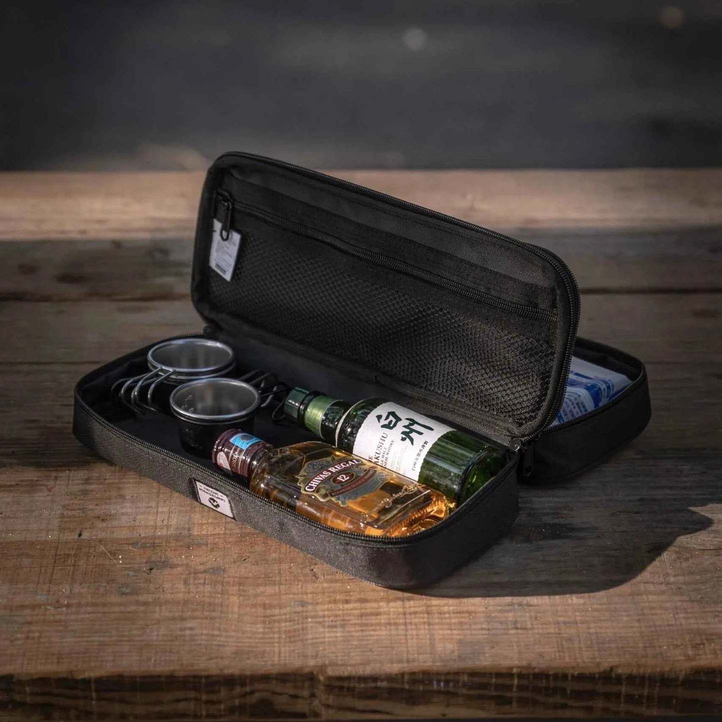 Black Tactical Bag - Double Layer Versatile Handy Tool Bag for Outdoor Adventures