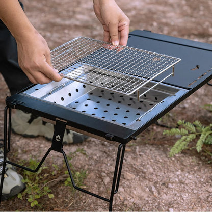 Charcoal Grill for Camping Table – One Unit for Modular Camping Tables