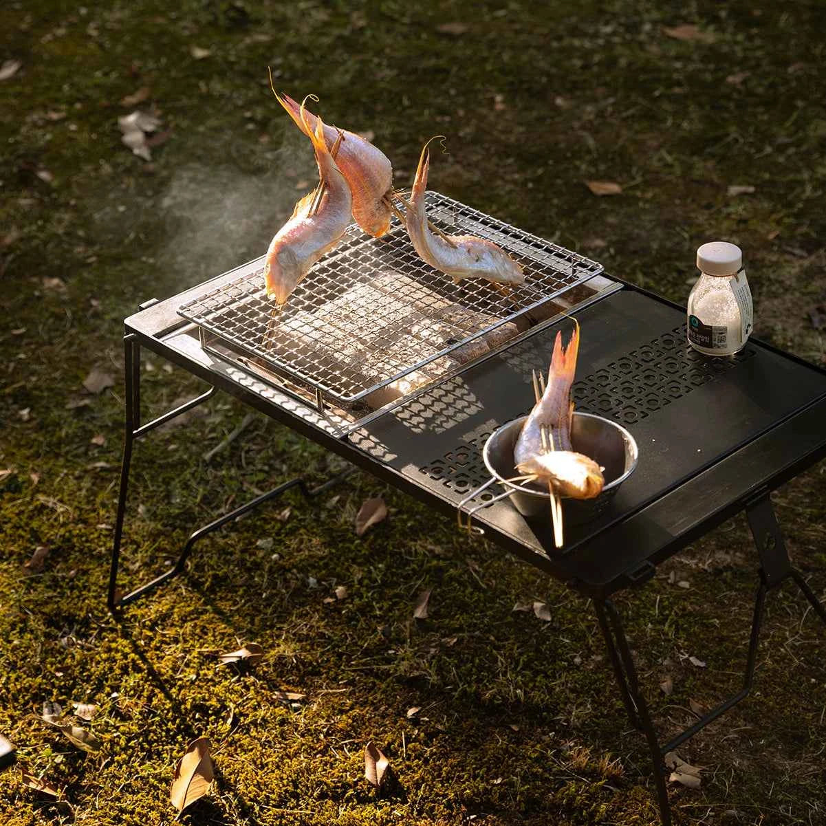 Charcoal Grill for Camping Table – One Unit for Modular Camping Tables