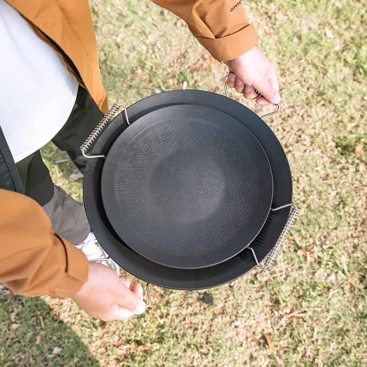 Premium Grill Pan for Camping and Outdoor Cooking