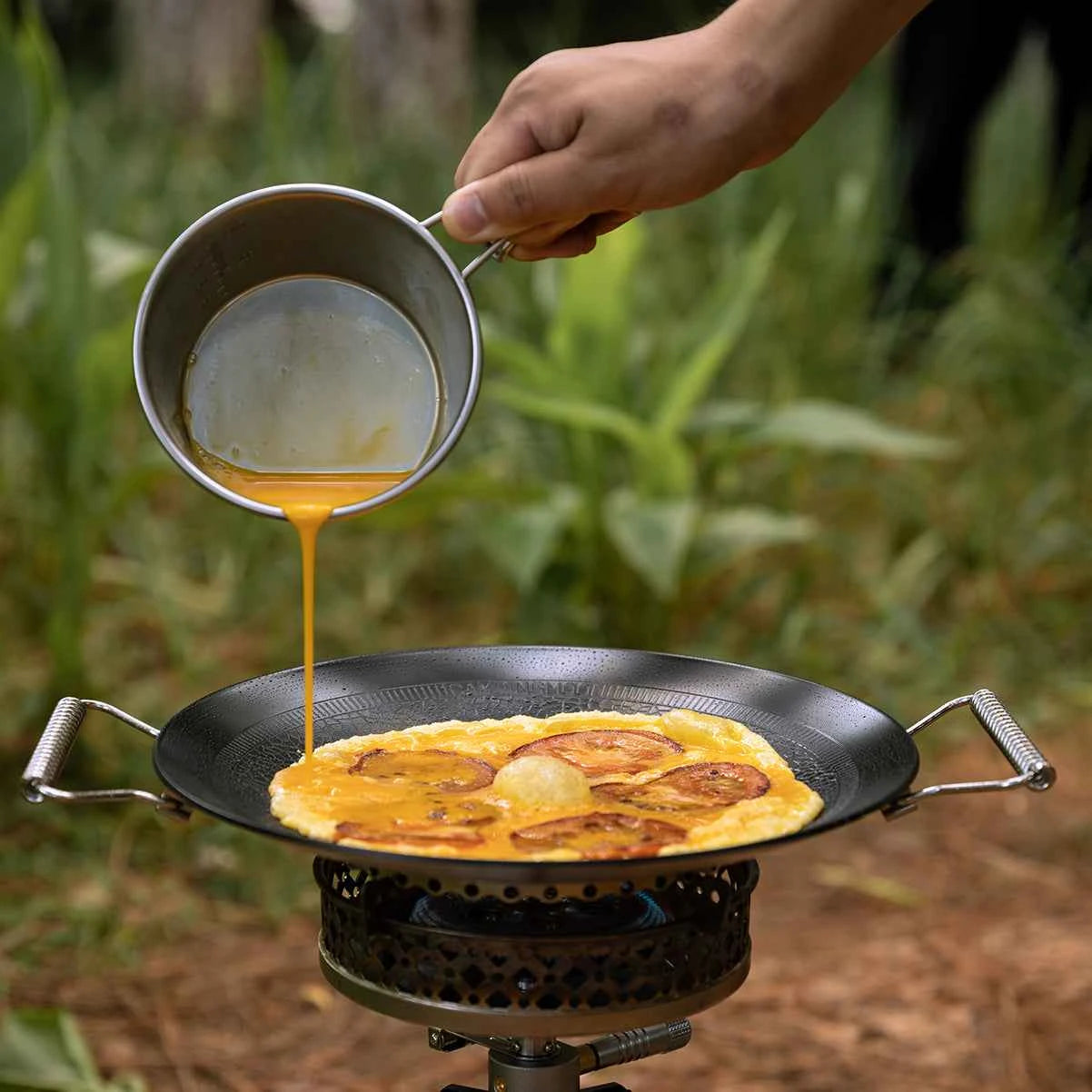 Premium Grill Pan for Camping and Outdoor Cooking