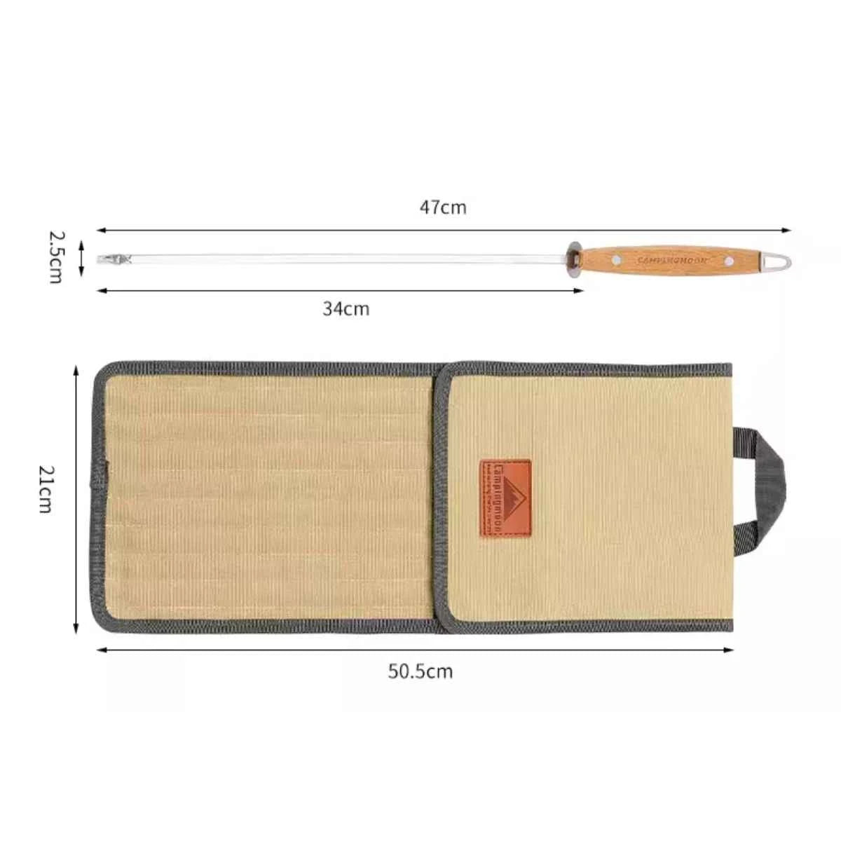 Beechwood Flat Skewers (8pc) - Premium Quality Grilling and BBQ Tools