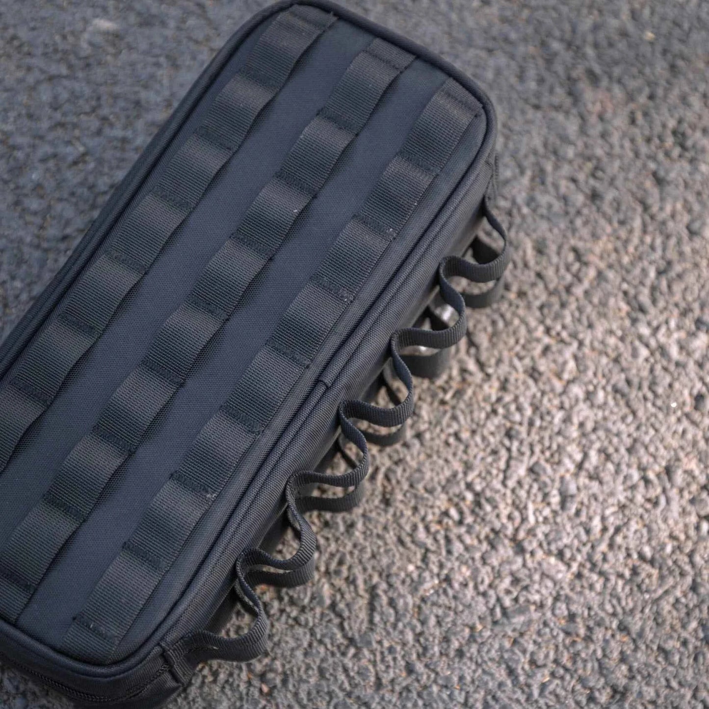 Black Tactical Bag - Double Layer Versatile Handy Tool Bag for Outdoor Adventures