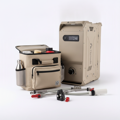ThermoFlow Portable Camping Shower | Instant Heat