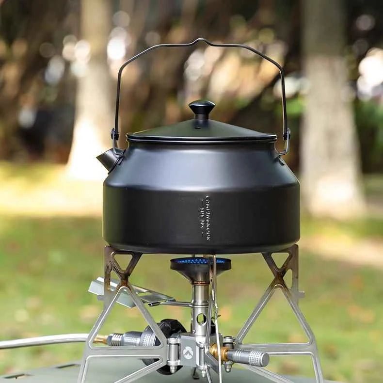 Black Outdoor Kettle 1L for Camping