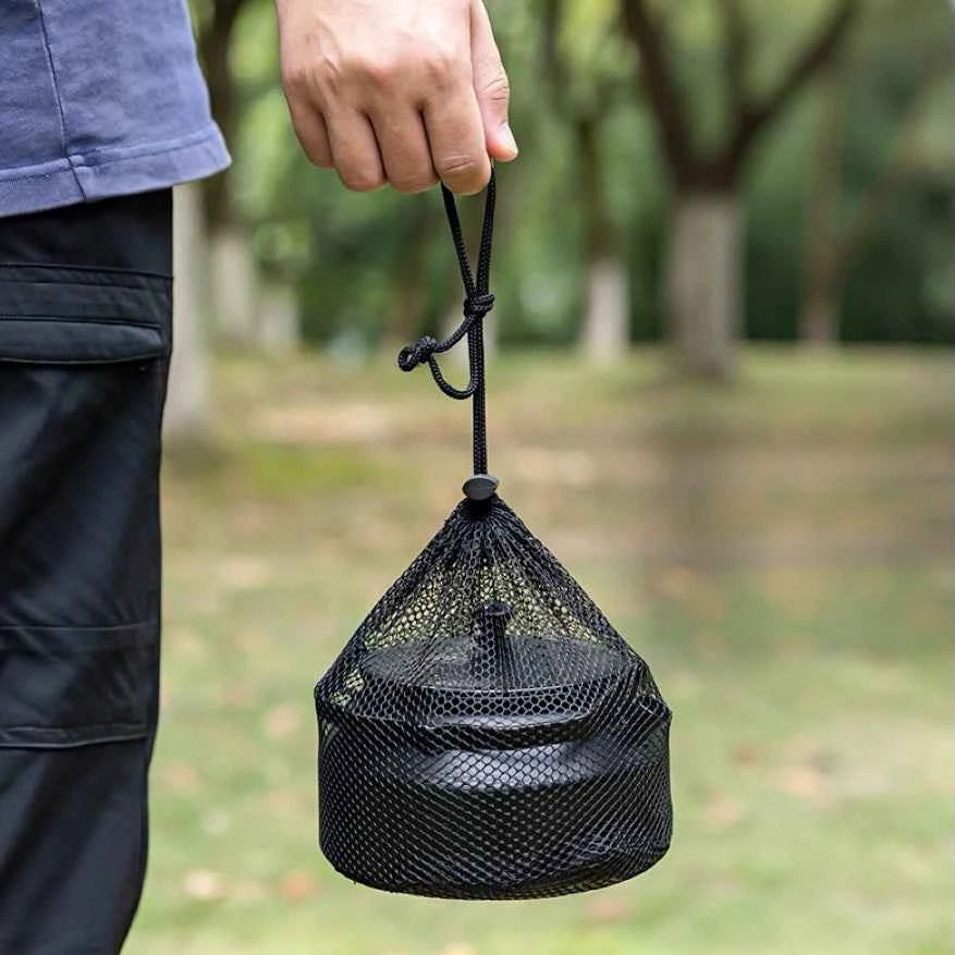 Black Outdoor Kettle 1L for Camping