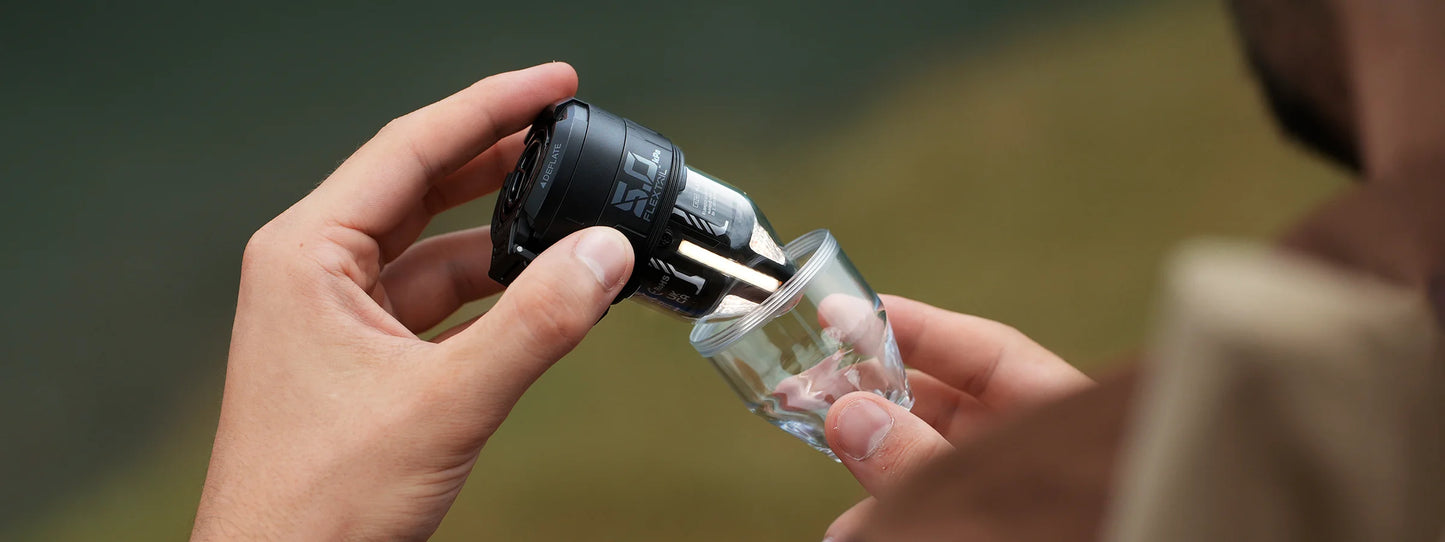 Nomadia Accessory High Speed 2-in-1 Rechargeable Air Pump with a glass cap  - camping gear 