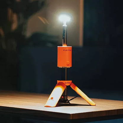 Nomadia Accessory OuTask x FLEXTAIL Telescopic Camping Lantern Orange portable light on a stand - camping light - camping gear 