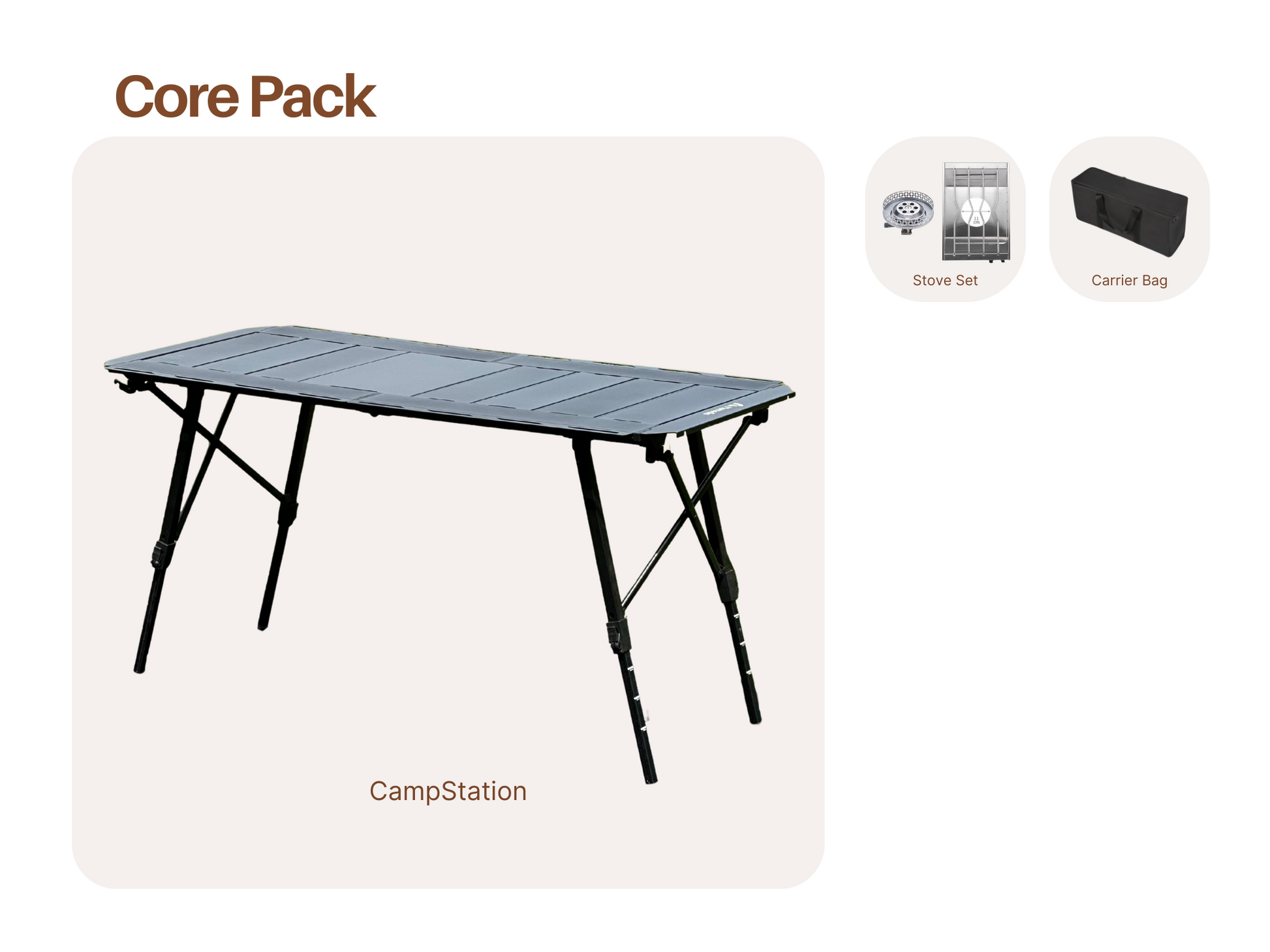 CampStation Modular System pack offer - bundle sale - camping table - stove set