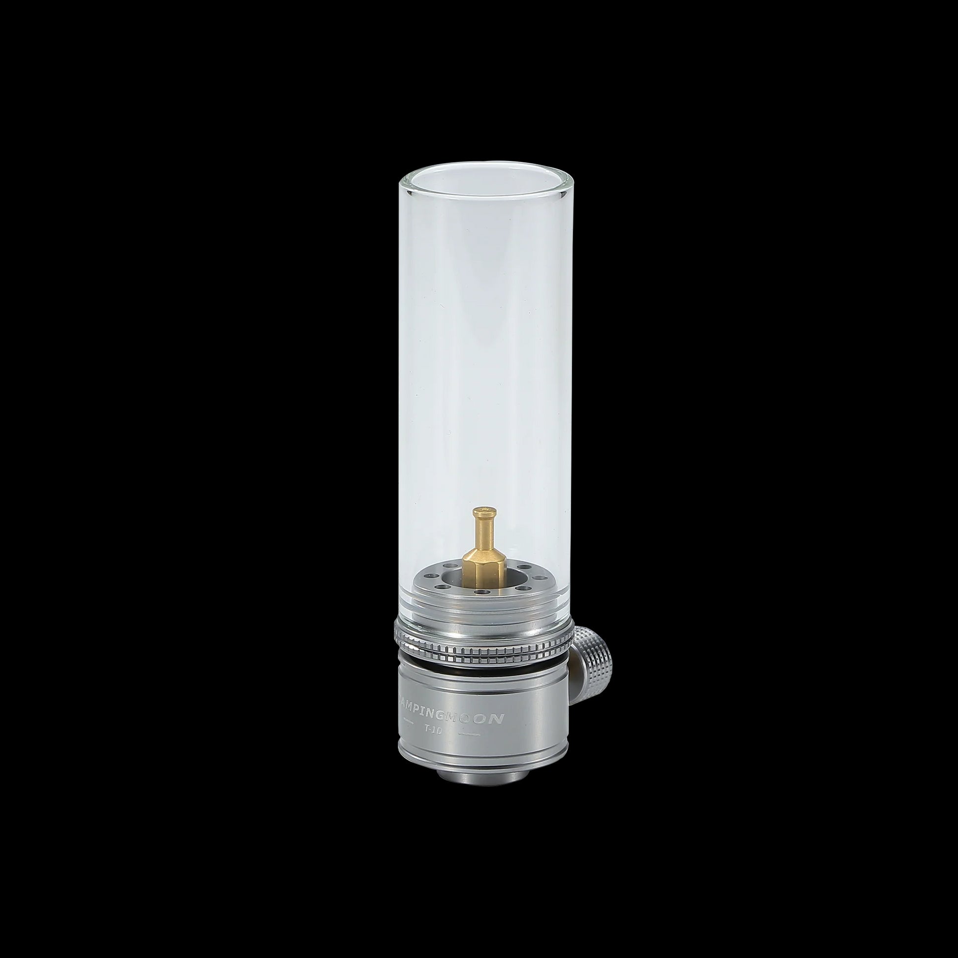 Clear cylindrical light bulb with metallic from Nomadia Camping Light Atmospheric Camping gas Lamp