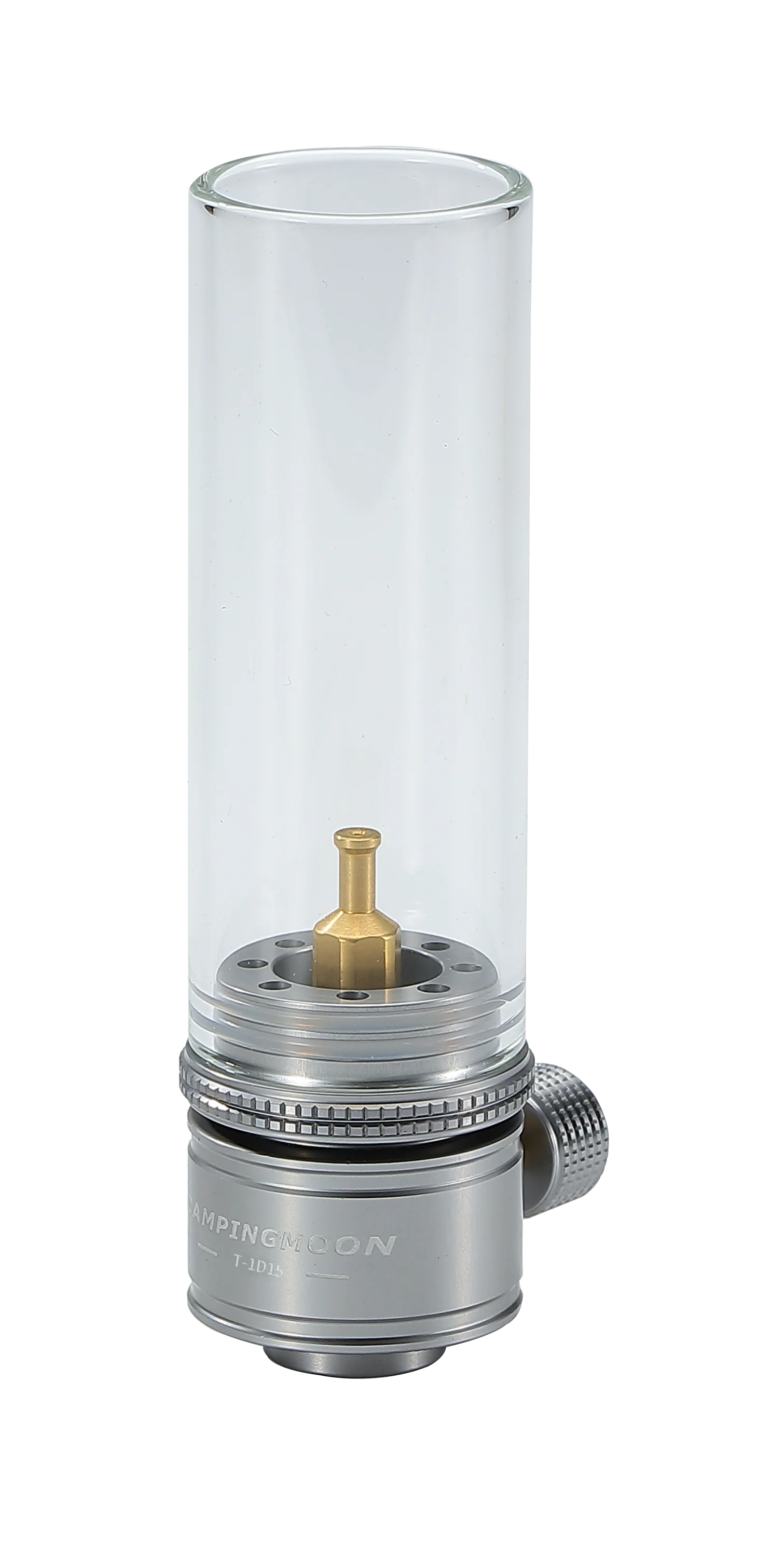 close up of Clear light bulb of Nomadia Camping Light Candle-Style Gas Camping Lamp Set - uk camping