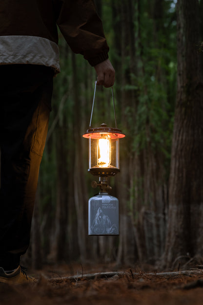 nomadia Wild Camping Portable Lightweight Glamping Atmosphere Gas Lamp - forest - wood 