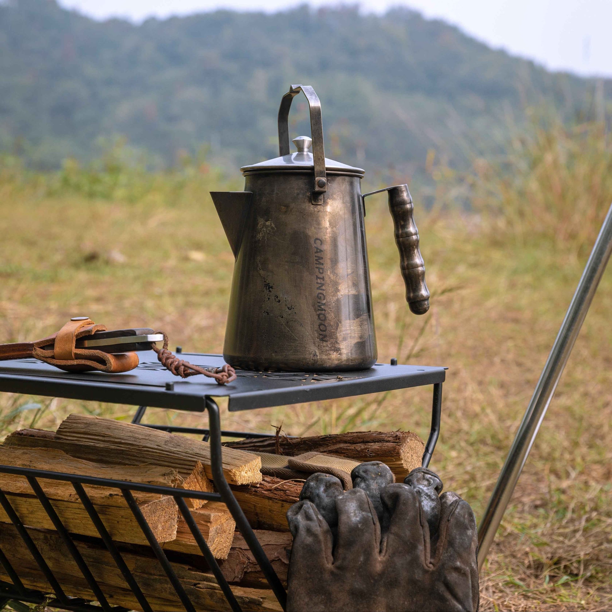 cowboys outdoor coffee kettle Stainless Steel Camping Coffee Pot