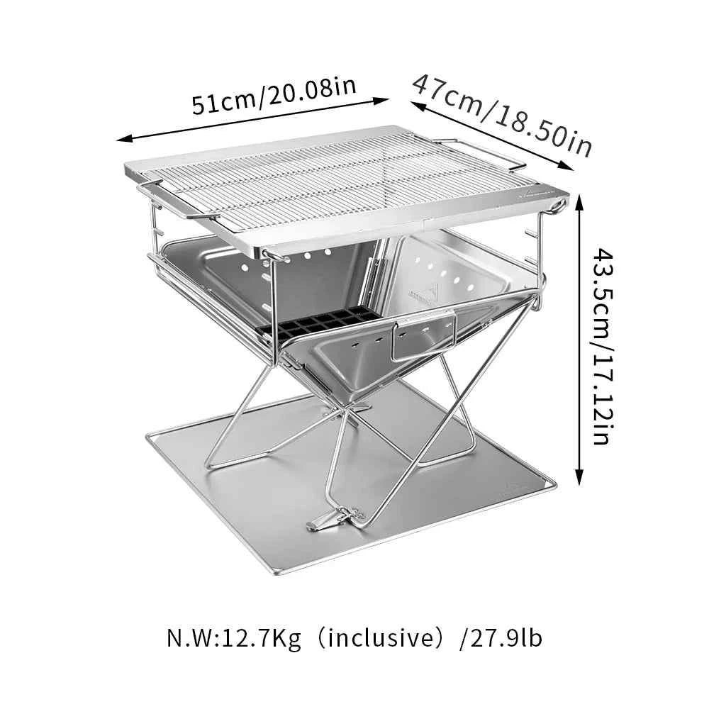 Flamo Portable Fire Pit – Gather, Grill, Stay Warm & Enjoy the Outdoors