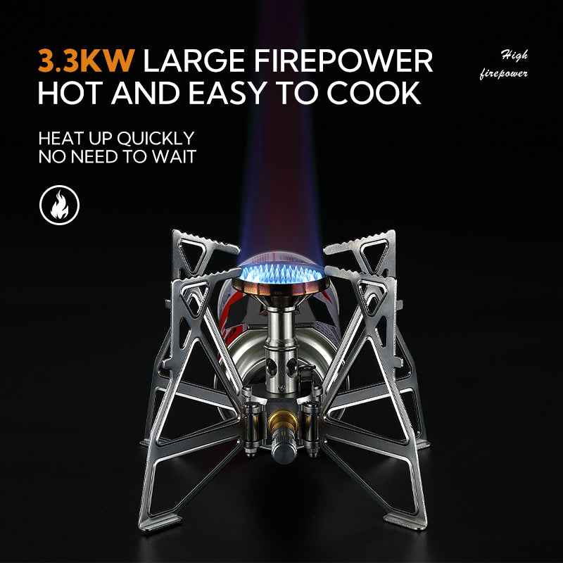 TurboHeat Camping Stove - Lightweight Folding Design for Effortless Outdoor Cooking