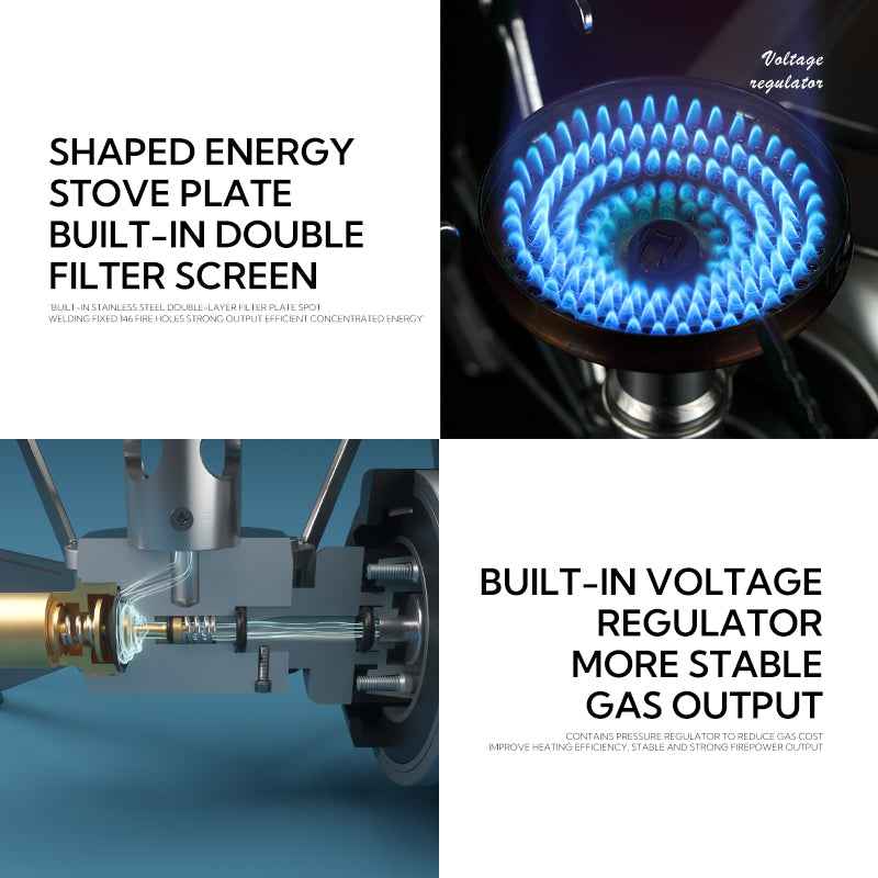 TurboHeat Camping Stove - Lightweight Folding Design for Effortless Outdoor Cooking