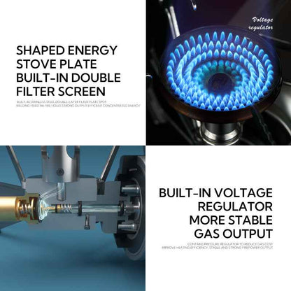 TurboHeat Camping Stove - Lightweight Folding Design for Effortless Outdoor Cooking