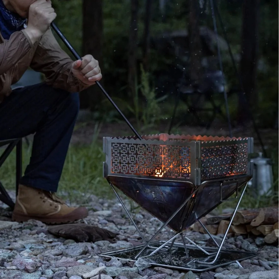 Portable Fire Blowing Stick for Efficient Fire Starting and Camping Adventures