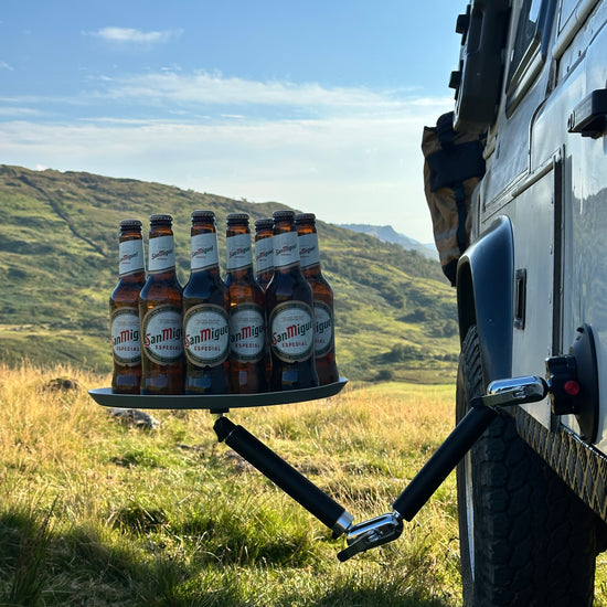 Nomadia FlexMount Suction Arm strong stable can be transferred to a camping table - multi-use outdoor arm